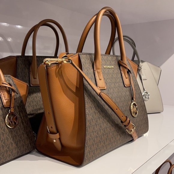 Michael Kors Avril Large Top-Zip Satchel - Picture 4 of 16